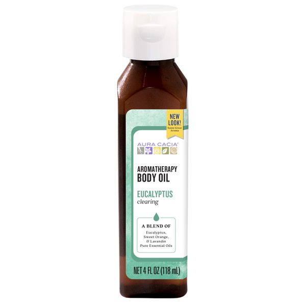 Aura Cacia Body Oil, Clearing Eucalyptus, 4 Fluid Ounce