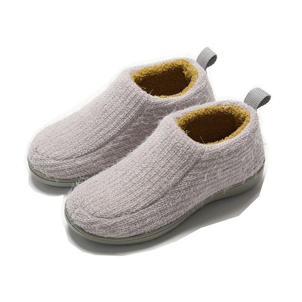 Sanaris Room Shoes, Nursing Shoes, Rehabilitation Shoes, Velcro, Easy to Put on and Take off, Stylish, Nursing Shoes, Women's, Slippers, Elderly, Indoor Shoes, Easy to Wear Slippers, During Pregnancy, Postpartum, Anti-Slip, Indoor and Outdoor Shoes, grey 