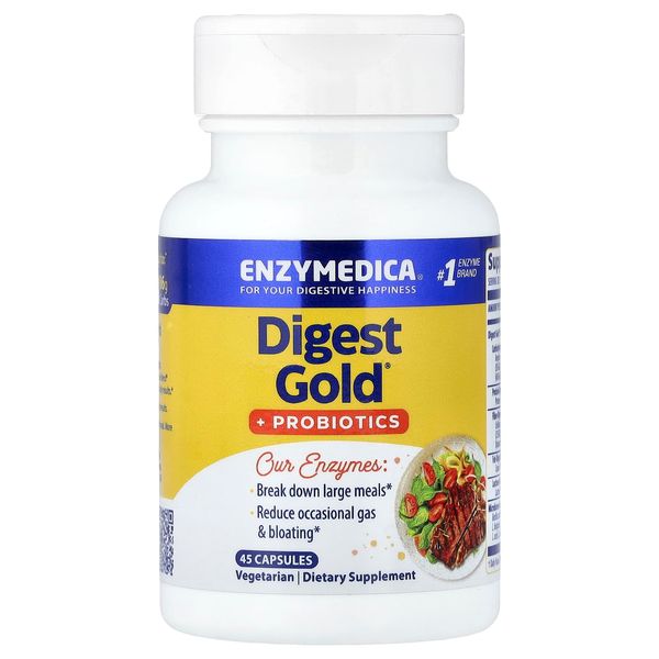 Enzymedica, Digest Gold® + Probiotics, 45 Capsules