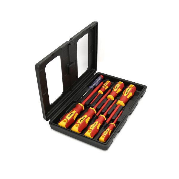 Hilka 34489008 Electricians Screwdriver Set (8-Piece),Black