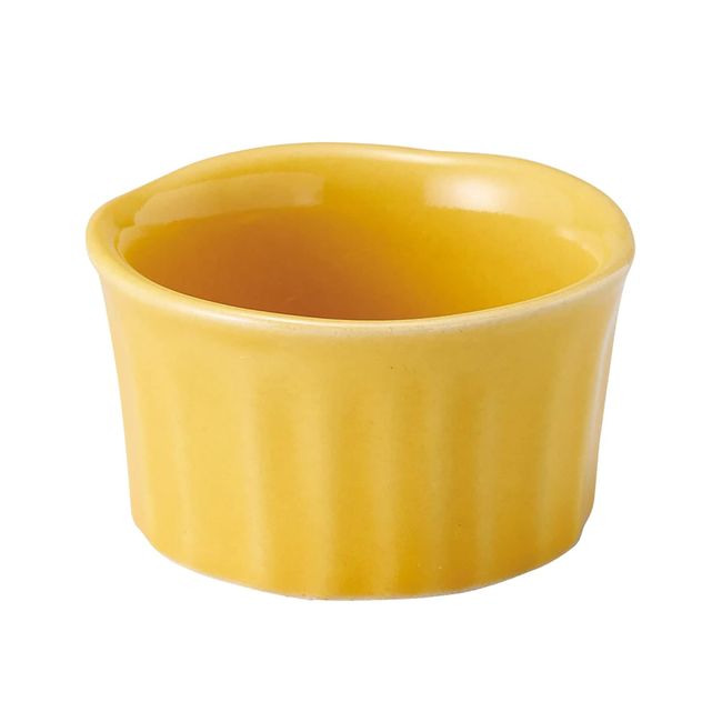 Santo 18608 Banko Ware Lamb Can Cocotte, S, 2.8 inches (7 cm), Canary (Yellow), Made in Japan