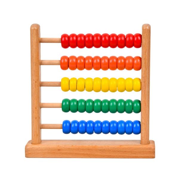 TOYANDONA Classic Wooden Abacus Educational Counting Toy Toddler Mathematics Toy Beads Game Developmental Toy Wooden Beads for Kids Preschool Children Kindergarten