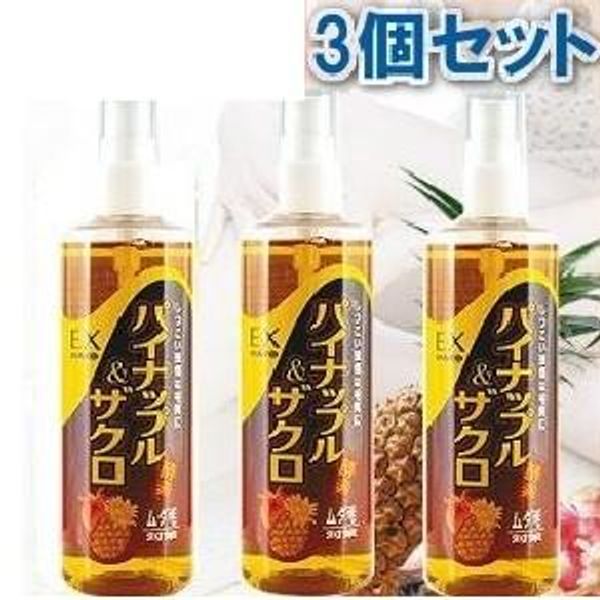 Mikwelva Pineapple &amp; Pomegranate Lotion (for thick, coarse hair) 200mL x 3 bottles