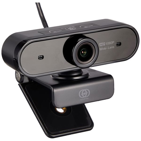 GOPPA GP-UCAM2FM Webcam, Wide Angle 120° Focus Function, Full HD, 2 Megapixels, Supports 1920 x 1080, Cable Length 9.8 ft (3 m), Built-in Microphone, Webcam, Fire TV Cube (2nd Generation), Operation