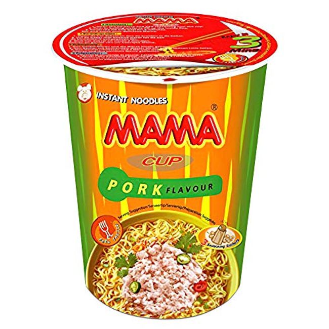 MAMA Noodles Ramen Oriental Variety 30 Pack, Chicken, Duck, Tom Yum Pork  Flavors