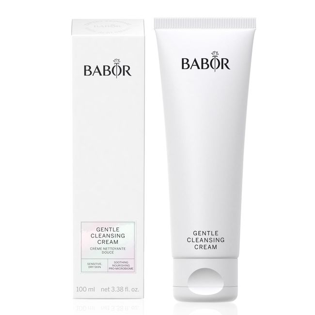 Babor Gentle Cleansing Cream for Dry and Sensitive Skin, Especially Mild, Skin-friendly and Creamy Cleansing Lotion, Vegan Formula, Gentle Cleansing Milk,