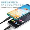 [LUYING] Type C Micro USB Cable, 0.5m OTG Cable, Micro USB Type C, USB 2.0, Data Transfer, Chargable, Compatible with Android Smartphones and More (Black)