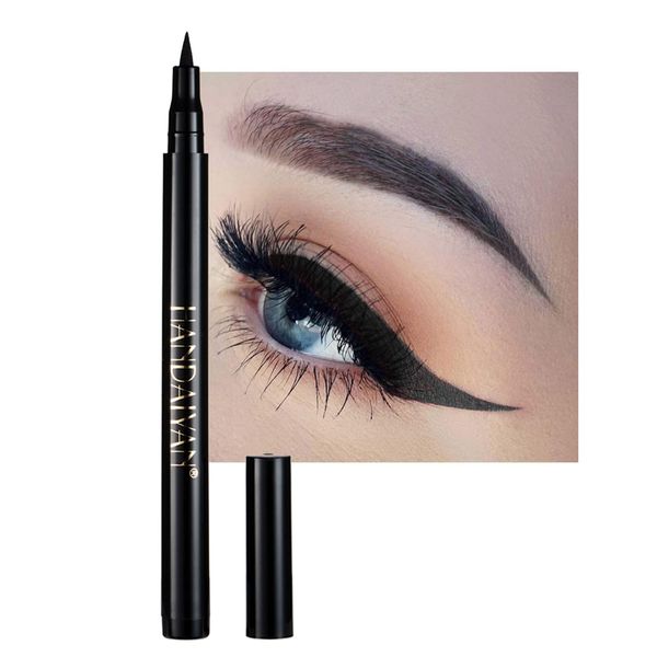 Coloured Eyeliner, Black Eyeliner, Waterproof Liquid Eyeliner All Day Long-Lasting Eye Liners, Highly-Pigmented Colourful Eyeliner for Eye Makeup Tools, Black, White, Red, Blue(Only Black)