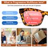 SIGVAN Progressive Multifocus Reading Glasses for Women Men Blue Light Blocking Spring Hinge Computer Multifocal Readers (4 Mix-1, 3.5)