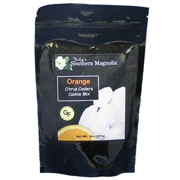 Julias Southern Magnolia SM340 Gluten Free Orange Citrus Coolers Cookie Mix - 8oz bag, Pack of 4