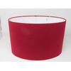 Dark Red Textured 100% Linen Oval Lampshade