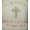 Christening/Baptism/Naming Day Personalised Shawl.