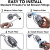 High Pressure Shower Head & Filter (Aqua Elegante) - Chrome - 1.8 GPM