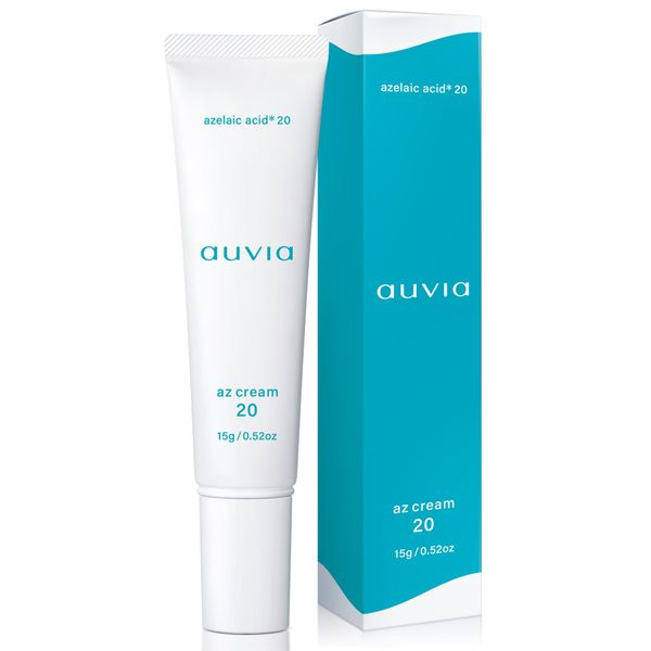 Auvia Azelaic Acid 20% Cream High Azelaic Acid Formulation, Rough Skin, Oily Skin, Skin Care, Sebum, Pores, Shiny Sensitive Skin, Glycyrrhizic Acid, Royal Jelly, 0.7 oz (20 g)