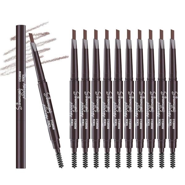 Berinist 12 Piece Light Brown Eyebrow Pencil Set Foldable with Brush Professional for Women&#39;s Eye Makeup