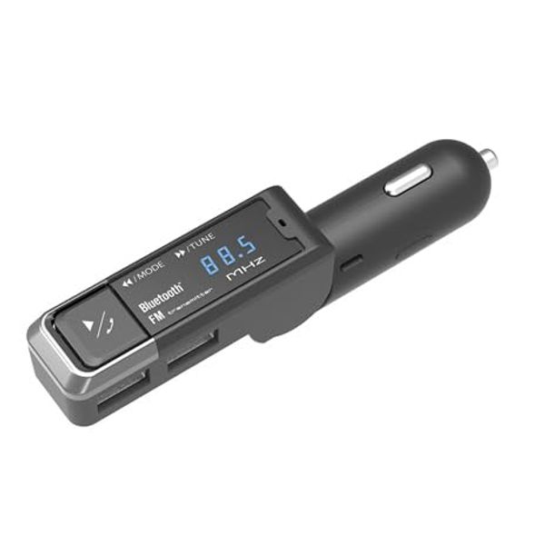 Kashimura / Bluetooth FM Transmitter, USB 2 Ports 4.8A, Slim Model Number: KD-254