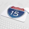 CafePress Interstate 15 Utah Mousepad Non-Slip Rubber Gaming Mousepad