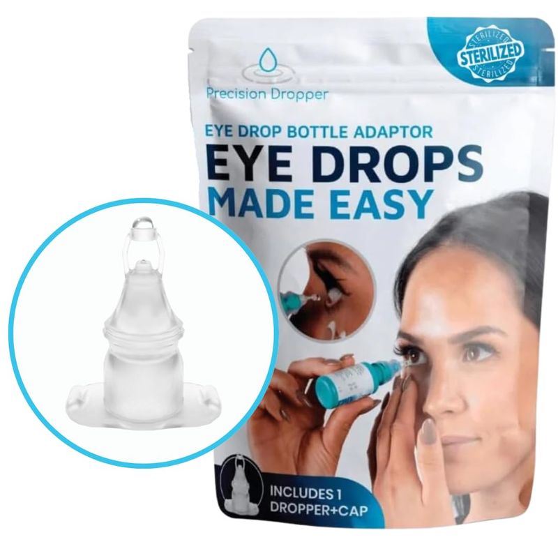 Precision Dropper - Eye Drop Assist Device – Mess-Free Eyedrop – No ...