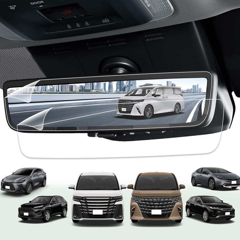 LANTU Ultra Low Reflectivity Digital Inner Mirror Film for Toyota 2 ...
