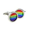 Gay Rainbow Design Pride Cufflinks X2BOCB032
