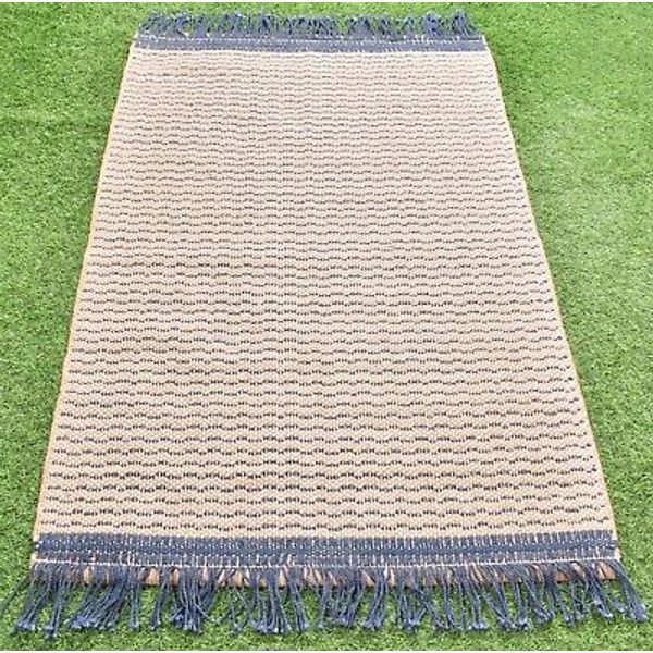 3x5 Ft. Rug Indian Runner Wool & Jute Mat Living Room Door Mat Traditional Dari