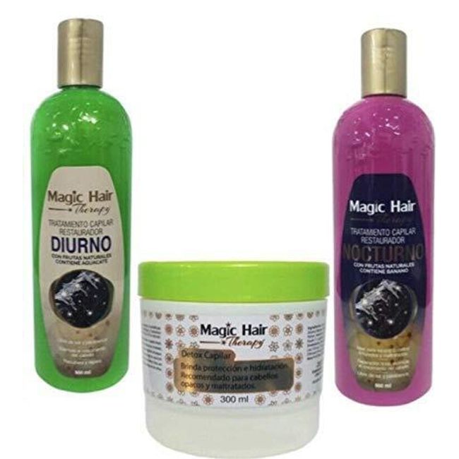 Magic Hair Therapy Tratamiento Capilar Restaurador Diurno, Nocturno y Detox