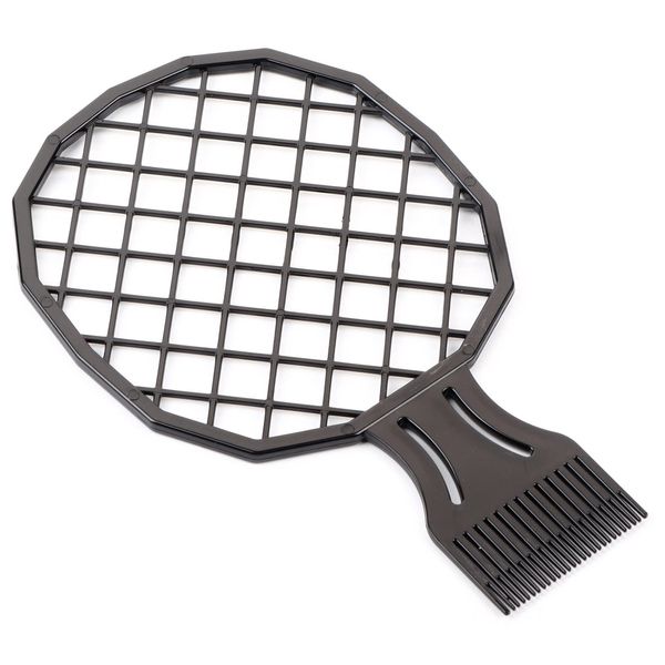 Afro Hair Racket Comb A Twist Waves Sponge Brush Iron Metal Small Short 2 in 1 Curl Men Afro Curly Hair Comb Dreadlocks Tin Frisier- und Haarpflegefolie Hot Perm Comb