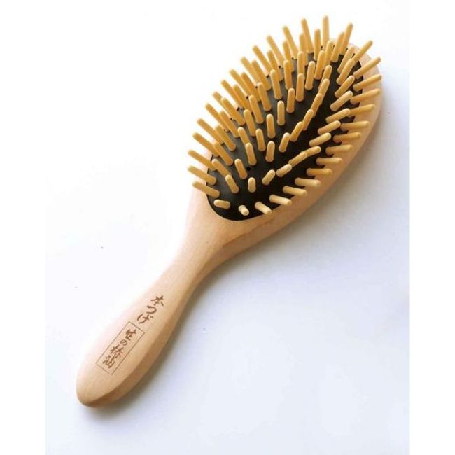 4904695000535 Boxwood cushion brush camellia oil finish Large [Cancellation not possible] Hair care Izu Oshima purified raw camellia oil Hair brushing Large hair brush Made in Japan Tokuan Moisturizing Izu Oshima purified raw camellia oil used