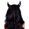 Struts Ladies Halloween Black Vinyl Devil Horns, One Size