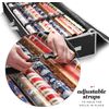 Wrapping Paper Storage Organizer Fits 24 Rolls with Interior Pockets under Bed