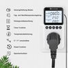 KETOTEK Digital Thermostat Socket with Timer Switch, Socket Thermostat with Backlight, Day/Night Temperature Controller, Timer Socket with Sensor for Terrarium Reptile Greenhouse