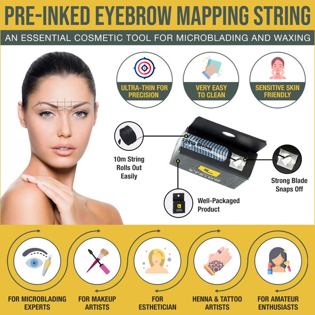 Eyebrow Mapping String Essential Cosmetic Tool for Microblading