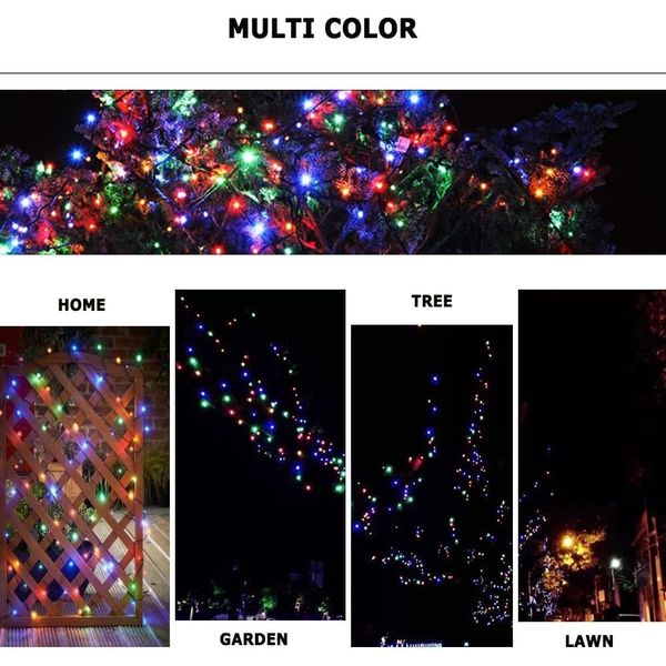 1000 LEDs 336ft Green Cable Clear Wire Fairy String Tree Twinkle Lights 8 Modes