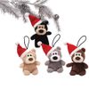 Enesco 4029233 Christmas bear pendant made from polyester, size: 6 cm.