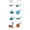 Farberware Pro 14pc Copper Ceramic Nonstick Cookware Set with Prestige Tools