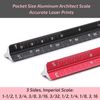 Mr. Pen- 6 Inch, 2 Pack, Pocket Size Ruler, Small Architectural Scale