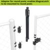 D&D Technologies ML3VPKA+ML3RPK MagnaLatch Vertical Pull for Round Posts, Child & Pet Safety Magnetic Gate Latch
