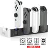 Switch & Switch OLED Joy-Con Charging Stand for Joy-Con Controller Charging, Compatible with Switch and Switch OEL Storage, Integrated, Can Charge 4 Devices Simultaneously, Right/Left Rapid Charger,