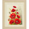 Vervaco Poppies and Swirls Counted Cross Stitch, Multi-Colour