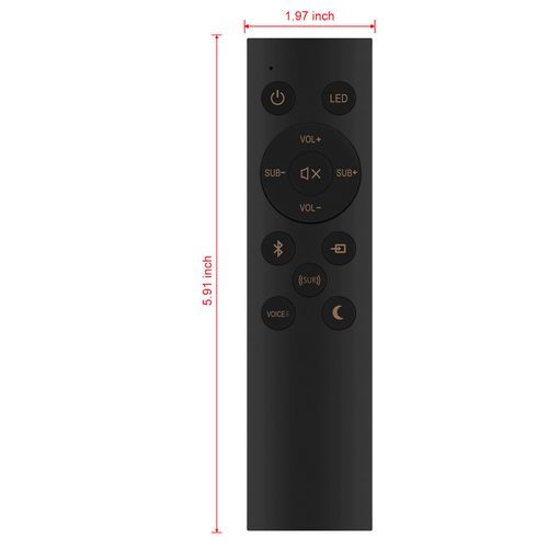 1067744 Replace Remote Control fit for Klipsch Cinema 400 Soundbar Subwoofer BAR 40 R-4B II RSB-11 RSB-14 R4B II R-4B II R-4B II NA