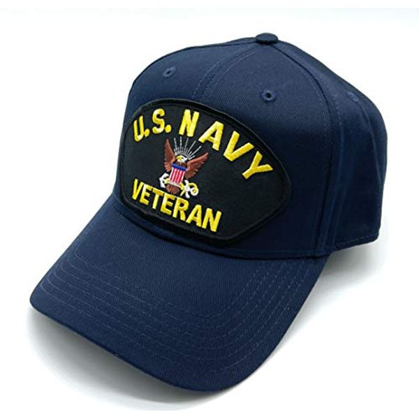 Infinite Hats US Navy Veteran Patch Adjustable Baseball Cap