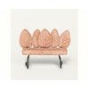 Fairy Garden Leaf Backed Clay Bench