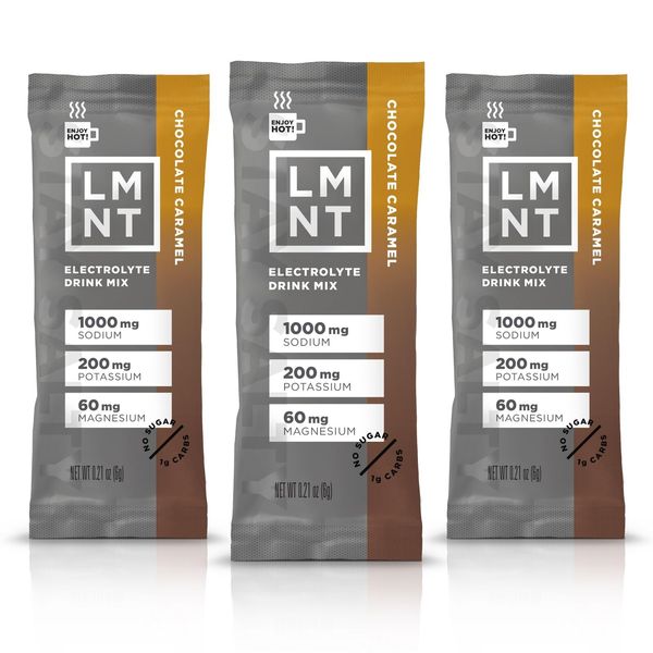 LMNT Zero Sugar Hot Chocolate 30 Servings Rich Chocolate Flavor Nutritional D...