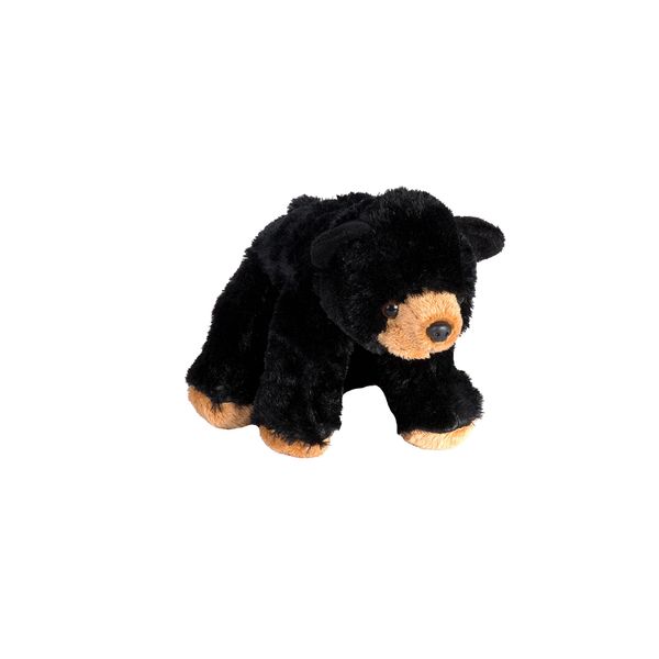 Wild Republic Cuddlekins Eco Mini Black Bear, Stuffed Animal, 8 Inches, Plush Toy, Fill is Spun Recycled Water Bottles, Eco Friendly