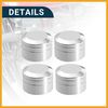Partuto Flat Head Bolt Cover Fit 9mm-12mm | Chrome Silver Tone 10 Pcs Replacement