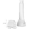 2pcs Rolling Tube Toothpaste Squeezer Toothpaste Seat Holder Stand for Bathroom Accessories（Milky）