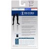 Truform Compression Socks, 20-30 mmHg, Men's Dress Socks, Thigh High Over Knee Length, Black, X-Large
