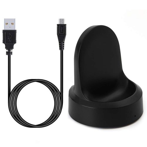 Charger for Gear S3 Frontier & Gear S3 Classic, Replacement Charging Dock Cradle Cable for Smausng Gear S3 Frontier/Classic Smart Watch (Black)