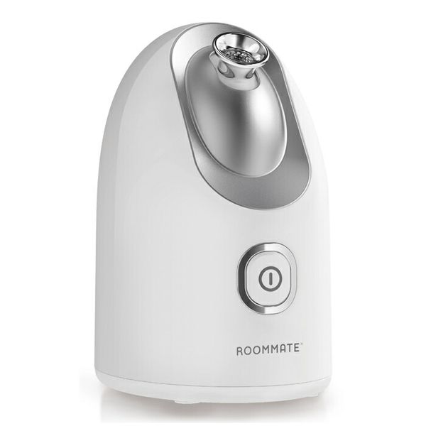 Same-day shipping ROOMMATE Facial Steamer (White) RM-205H-WH Facial steamer Steam care Nano mist Skin care Relaxation Aroma Compact Skin care Dryness prevention White Easy to move Easy to use Large capacity Beautiful skin Heat Gentle on the skin Smart des