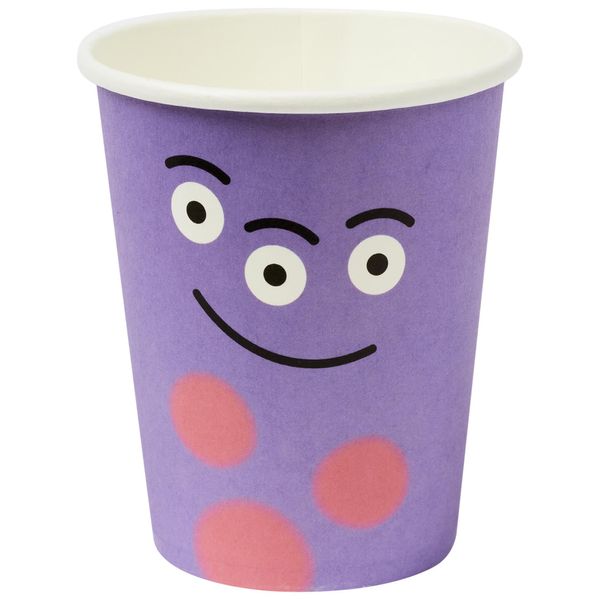 Smiffys Monster Tableware, Party Cups x8 Plastic Free, 9oz, 250ml, Halloween Fancy Dress Accessory, Monster Dress Up Party Goods